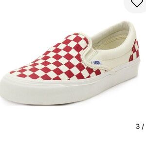 Vans Classic Slip-On LX 'Red Checkerboard men’s size 10 NWOT